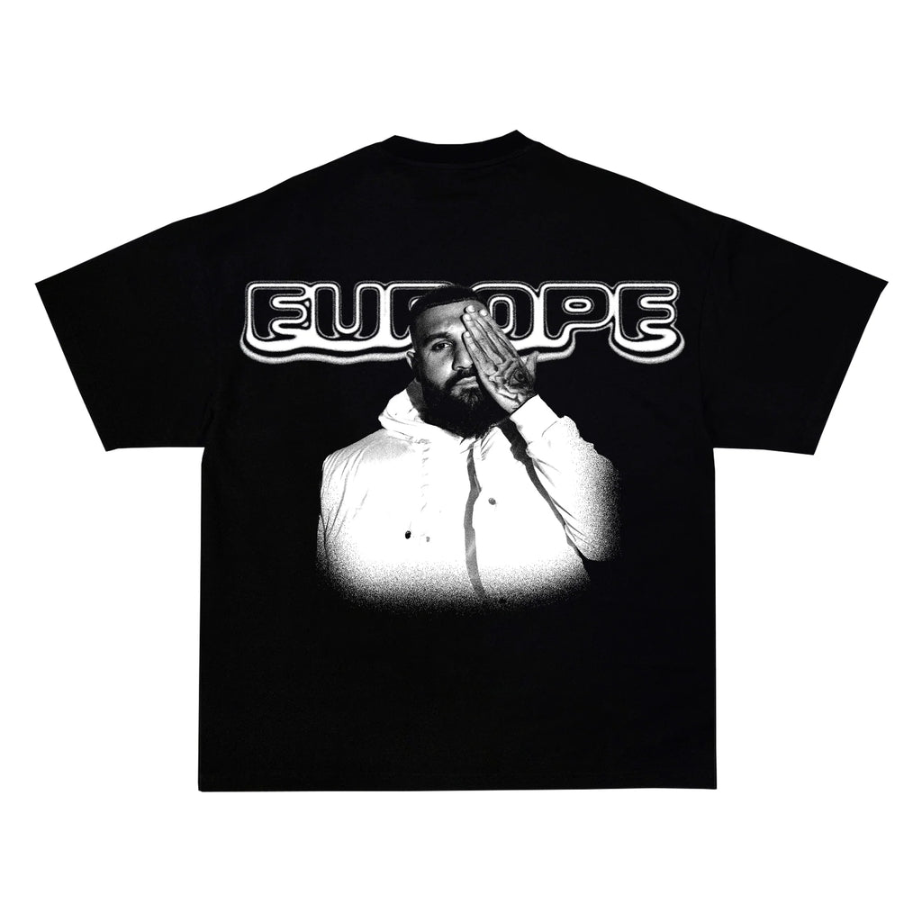 YAKARY oversized t-shirt black