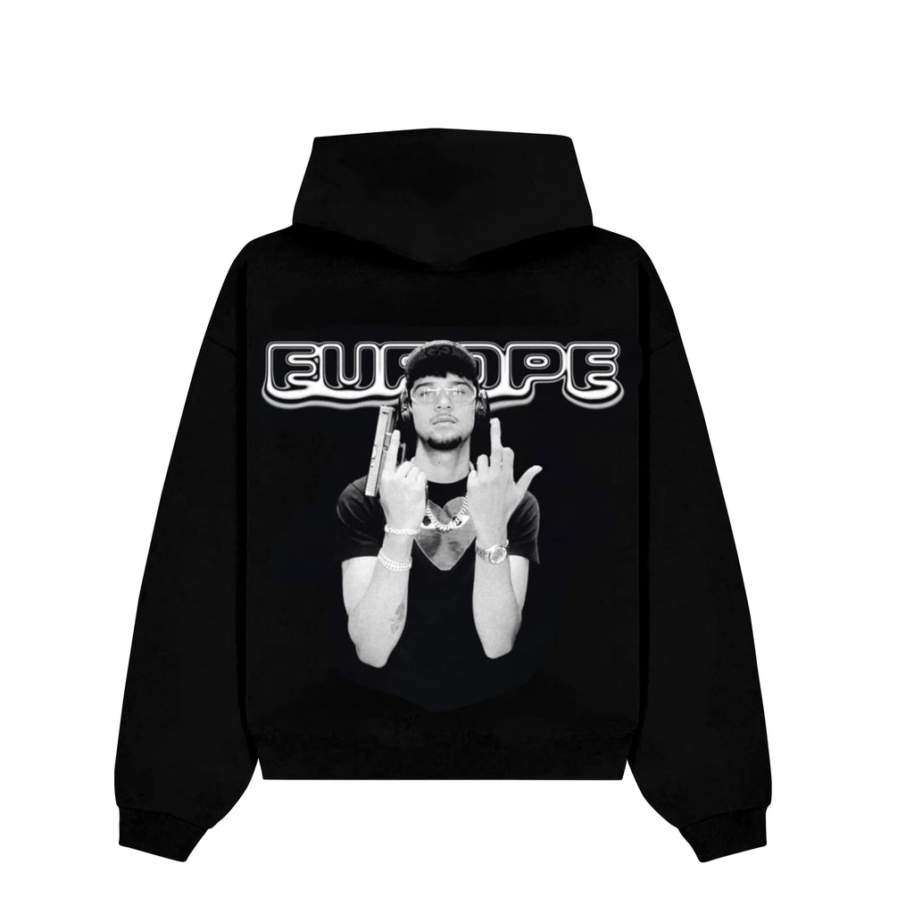 LUCIO101 oversized hoodie black