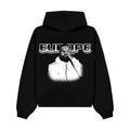 YAKARY oversized hoodie black