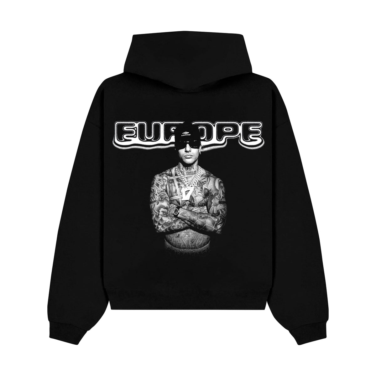 TONY EFFE oversized hoodie black
