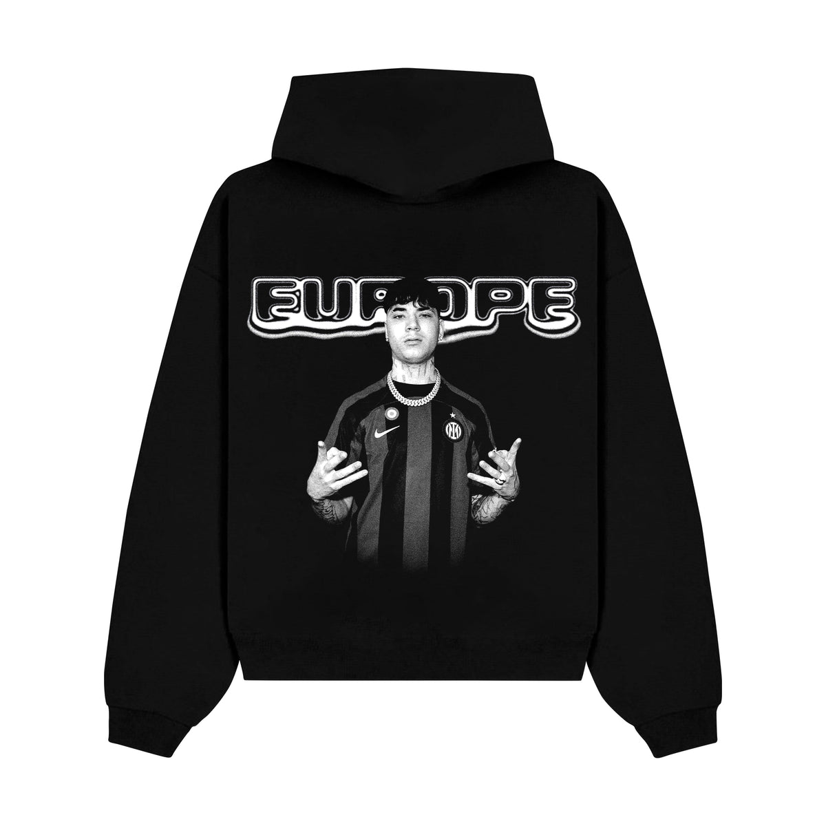 SHIVA oversized hoodie black