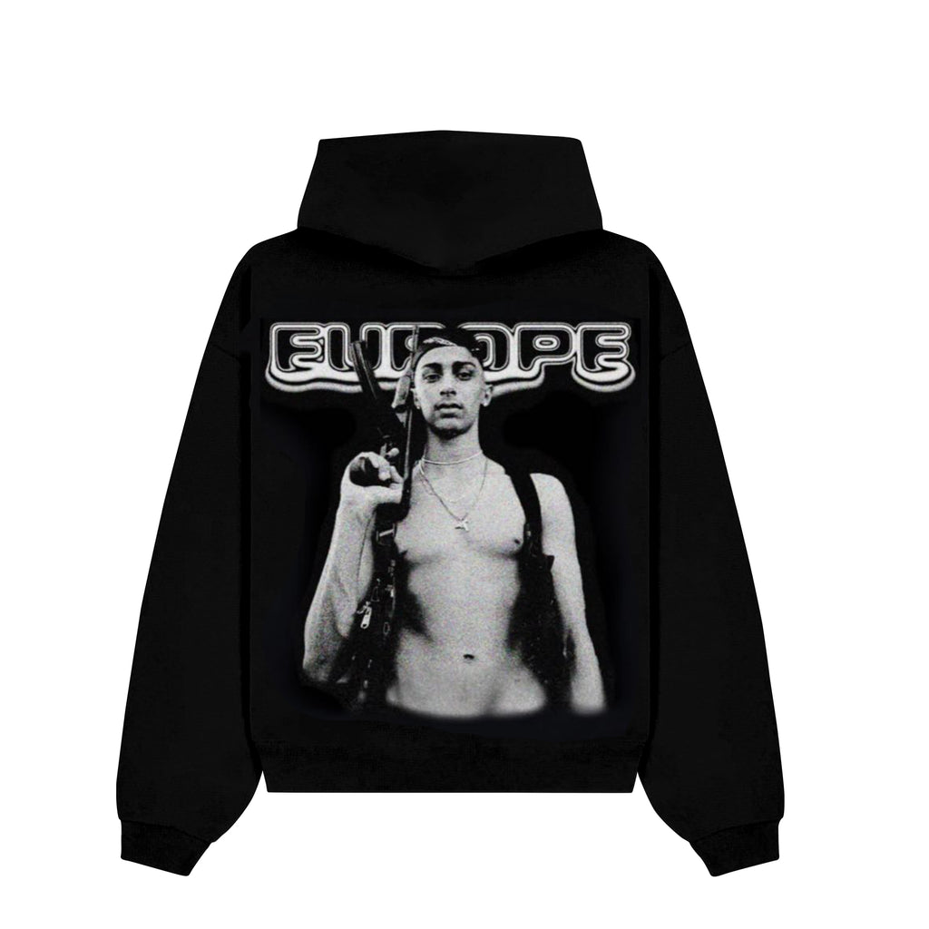 BABY GANG oversized hoodie black