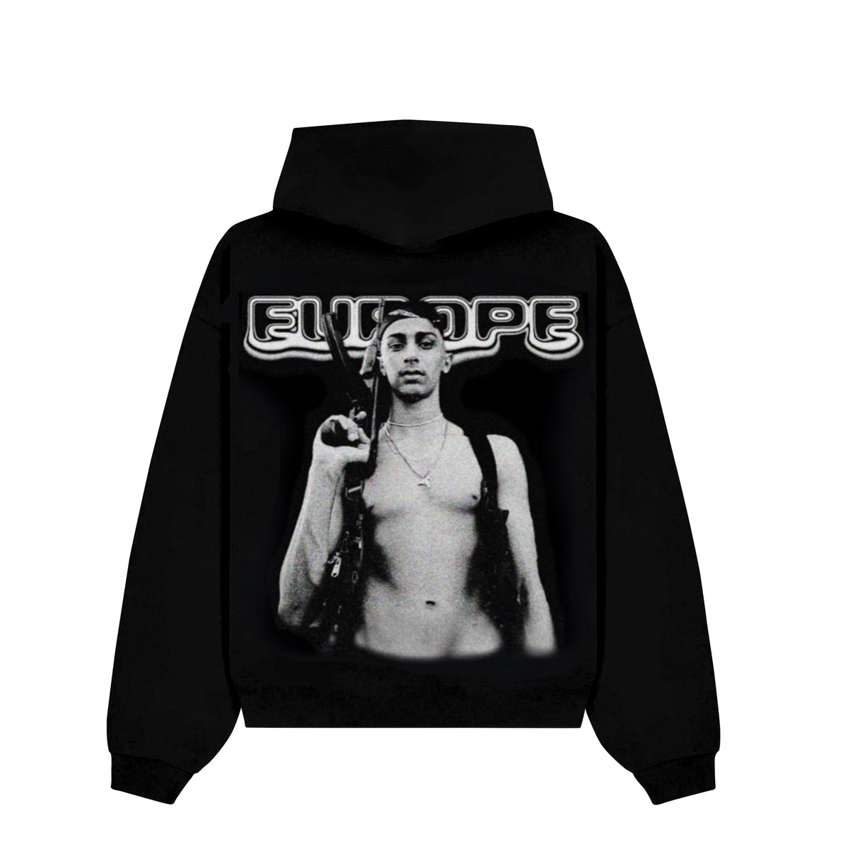 BABY GANG oversized hoodie black